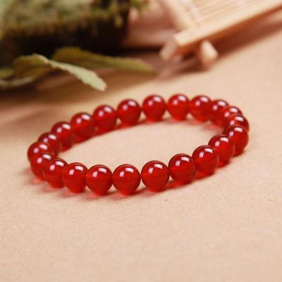老冯记精品 红玛瑙手链 男女款手串 天然正品配证书