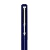 派克PARKER 签字笔 威雅蓝色胶杆宝珠笔 学生办公通用日常书写拔帽式佩戴0.7mm黑色水性宝珠笔芯