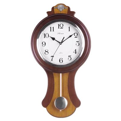 【汉时钟表专营店闹钟挂钟】汉时(hense)钟摆钟 欧式静音挂钟摇摆仿古