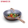三禾 炒锅不粘无油烟CLF3001-3炒锅平底锅精工电磁炉通用30cm