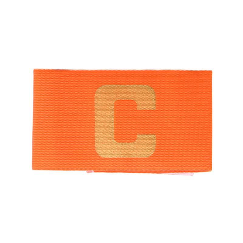 骐骏足球队长袖标C字标粘贴缠绕式加压手臂带足球比赛学生队长标装备 橙色