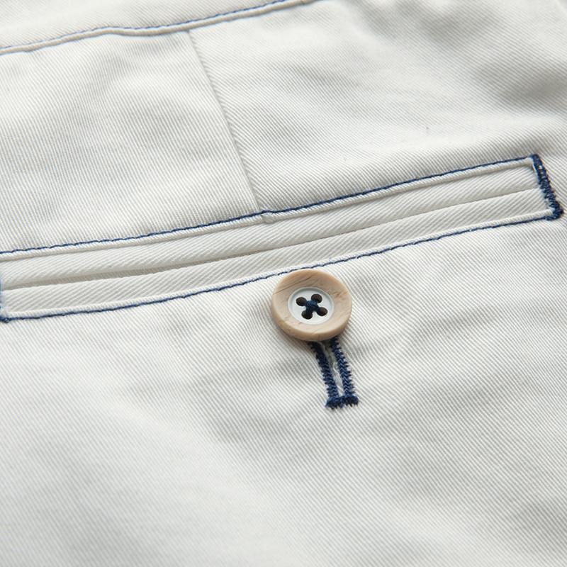 初语2015夏季新品 简约撞色裤耳宽松小哈伦休闲裤女8521922008 米白l