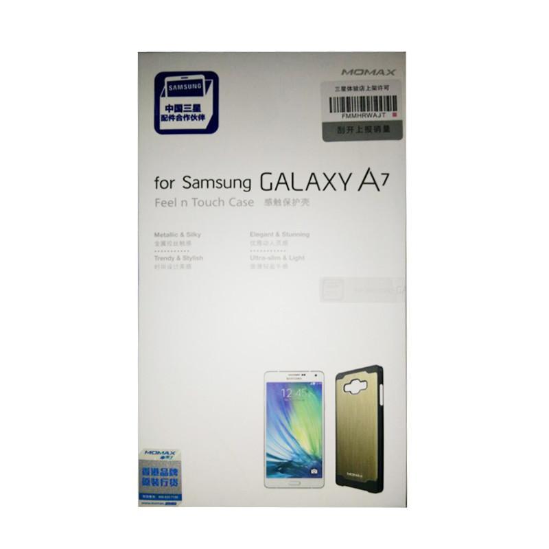 摩米士 Galaxy A7 感触系列铝感保护壳（黑+金）