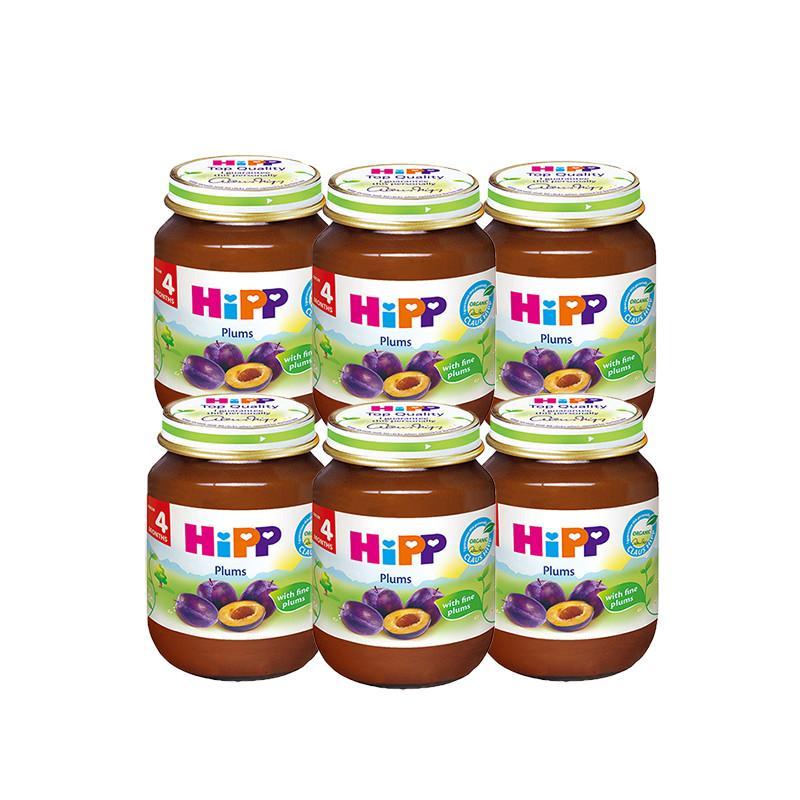 喜宝 (HiPP) 有机李子水果泥 6瓶装（香港直邮）