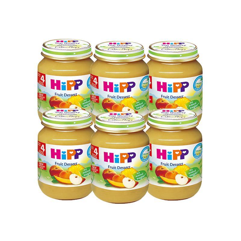 喜宝 (HiPP) 有机综合水果泥 6瓶装（香港直邮）