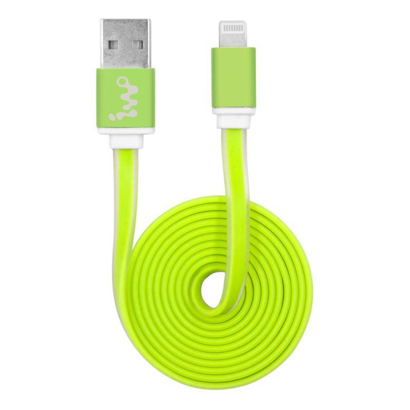 艾沃(iwo) 苹果接头果冻充电线 绿色 适用于iphone5/5c/5s/6/6plus