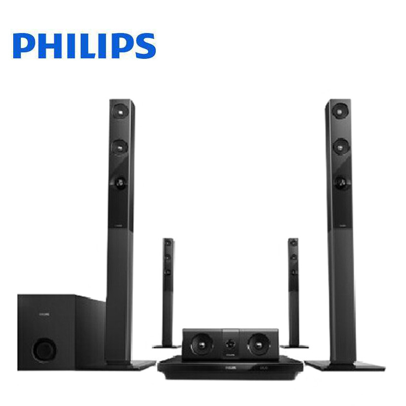 飞利浦（PHILIPS）HTB3581/93 5.1家庭影院 3D蓝光DVD HDMI完美配合全高清电视音箱（黑色）