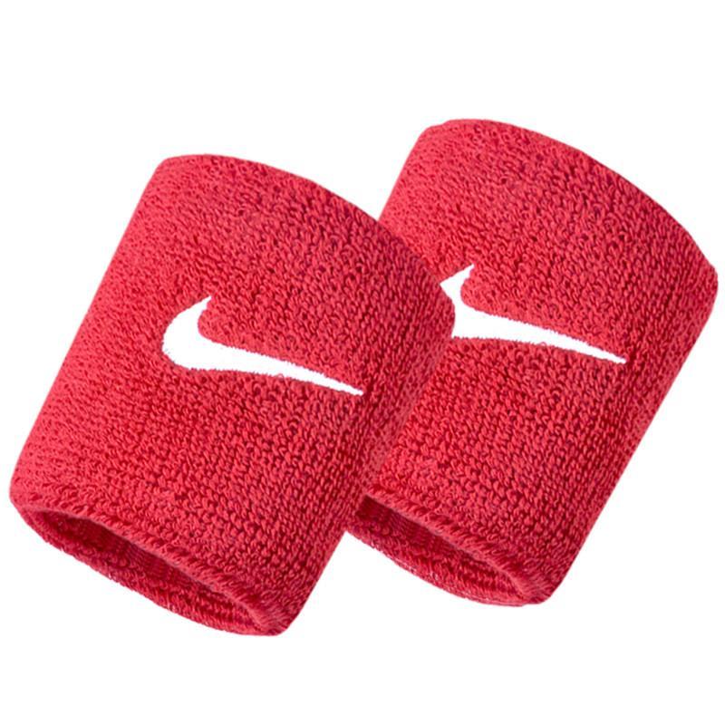 NIKE 耐克 护腕男士排篮球护具羽毛网球女运动擦汗健身吸汗NIKE护手腕带 红色2只装