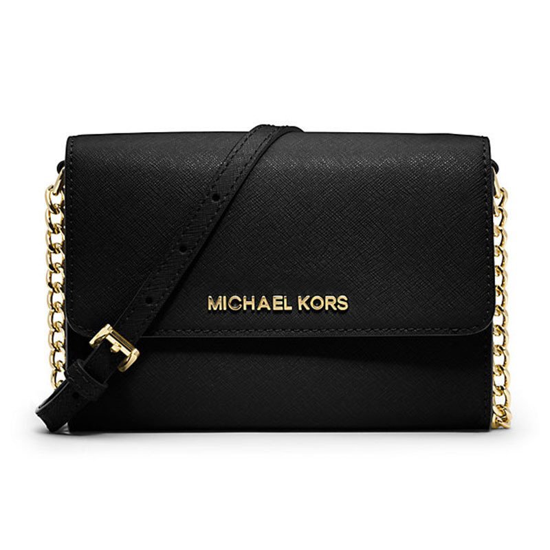 迈克·科尔斯(MICHAEL KORS) 春夏款链条单肩时尚十字纹女包32T4GTVC3L 黑色