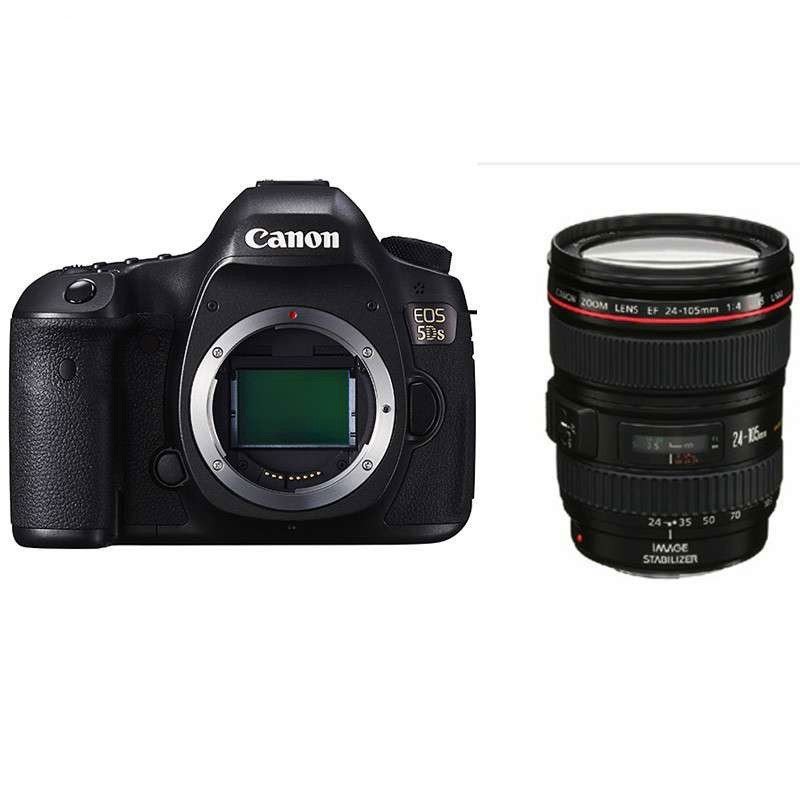 佳能（Canon）EOS 5DS 数码单反相机 套机 (EF 24-105mm f/4L IS USM)+包+卡+清洁套装+UV镜+读卡器