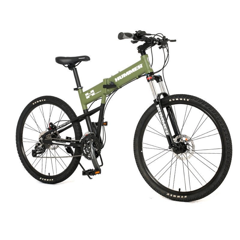 26寸27速 pt-2650fd橄榄绿 悍马(hummer)折叠自行车 【价格 图片 品牌