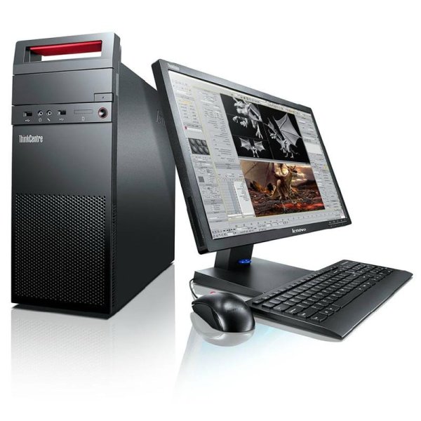 联想台式电脑thinkcentre e73 商用整机i5-4430s 4g 1tb 独显19.
