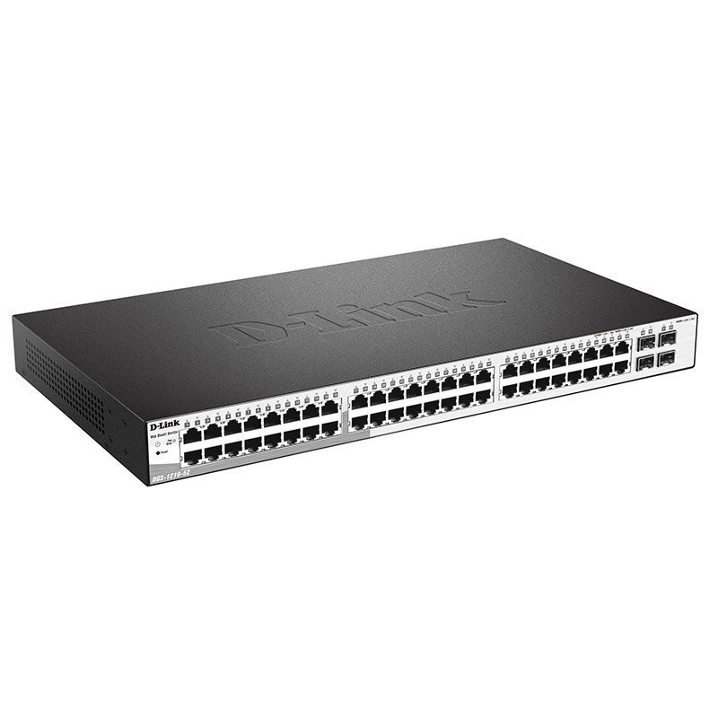 友讯（D-Link）DGS-1210-52 48口全千兆二层管理智能交换机 4口独立SFP光口支持VLAN