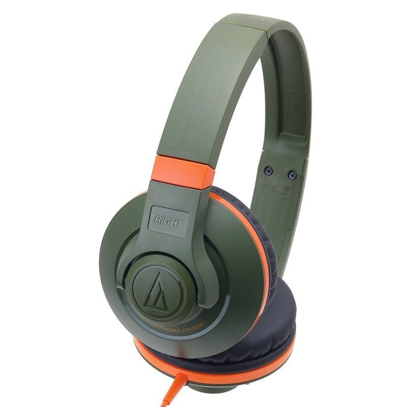铁三角(Audio-technica)ATH-S300 KH 头戴式耳机 卡其色