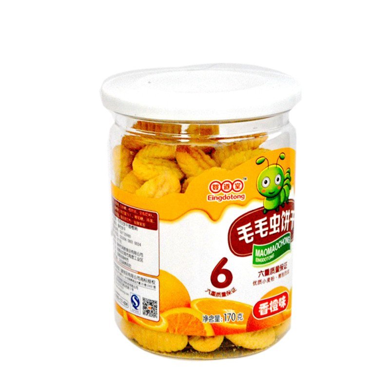 婴膳堂毛毛虫饼干香橙味