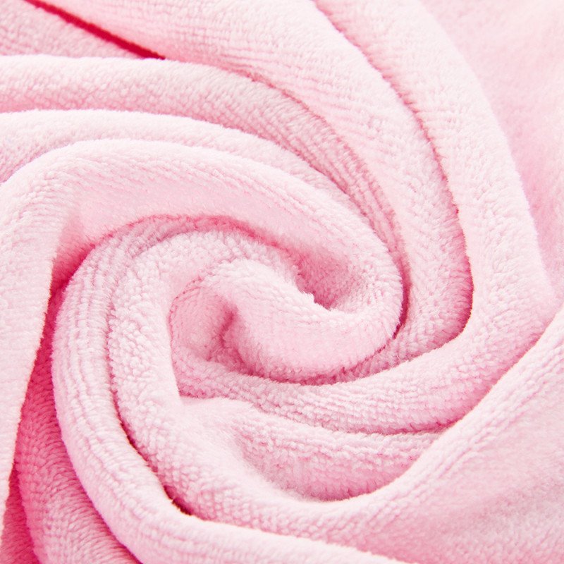 男女同款 强吸水 裹身抹胸洗澡巾 70×140cm 简约-淡粉色