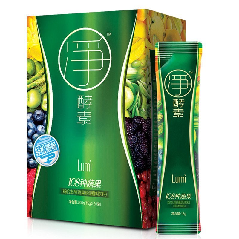 Lumi 净酵素 综合发酵蔬果粉（固体饮料）15gx20袋 进口商品