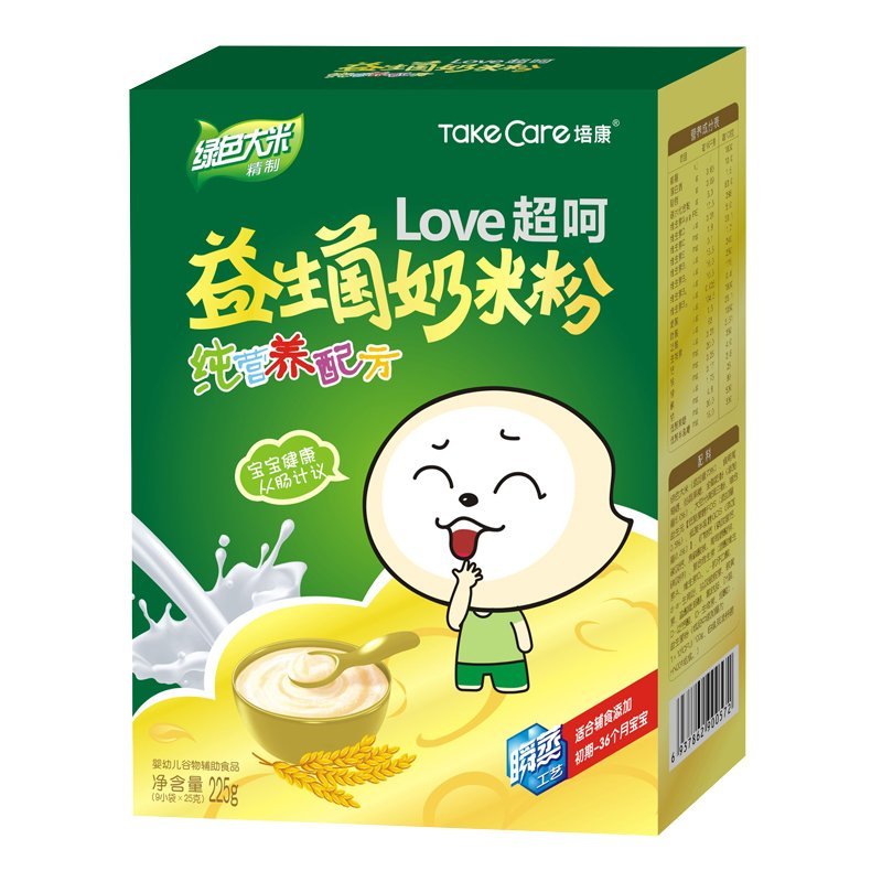 培康(TakeCare) 益生菌奶米粉 纯营养配方225g