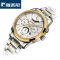 罗西尼(Rossini)正品新款手表多功能男士腕表时尚机械男表514597 钢带金色T01A