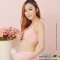 圆点印花蕾丝边宽肩带孕妇哺乳文胸 产后喂奶胸罩防下垂内衣 70C 粉红色