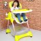 哈哈鸭儿童餐桌座椅bb凳多功能小孩婴幼儿宝宝吃饭椅可折叠便携式 果绿色