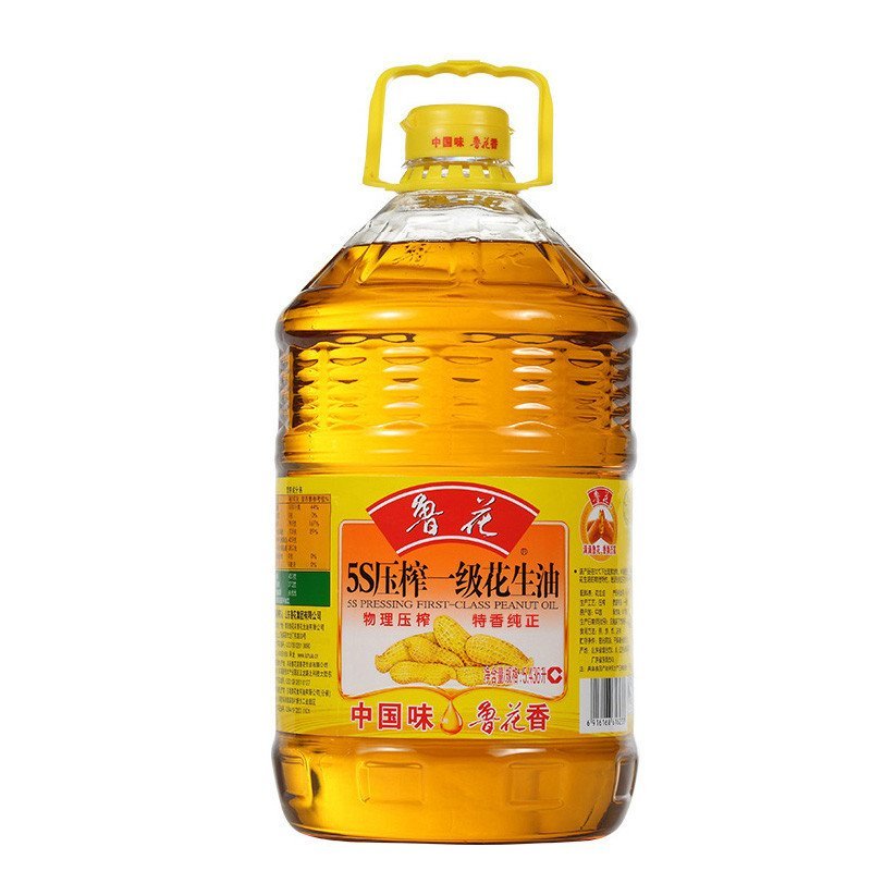 鲁花5S压榨一级花生油5.436L