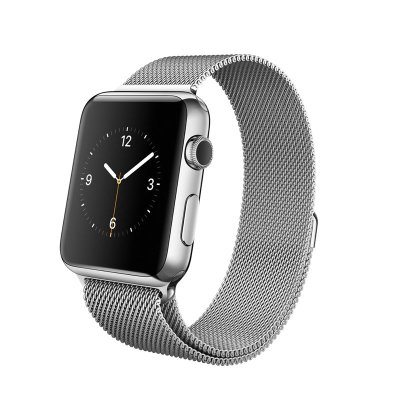 apple watch 42毫米(mj3y2ch/a)不鏽鋼錶殼 米蘭尼斯錶帶