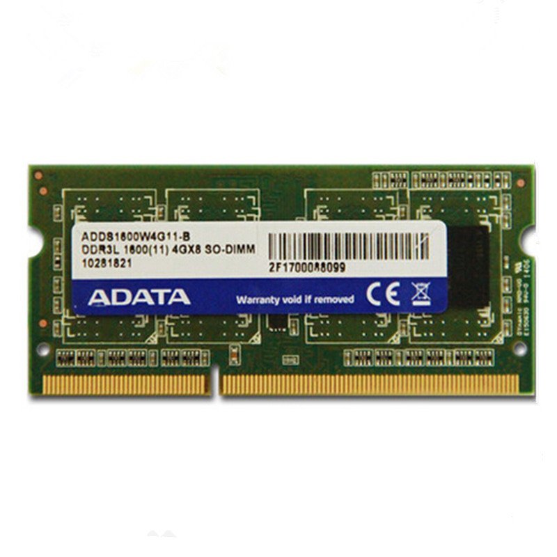 威刚（ADATA)笔记本内存条4G DDR3L 1600 低电压 兼容1333
