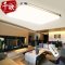 千歌led吸顶灯现代简约 长方形客厅灯卧室灯餐厅灯具阳台灯具 65*43无极24W(金色)