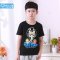 纳兰小猪童装2015男童韩版短袖T恤 110-160 110cm 黄黑拼接短袖