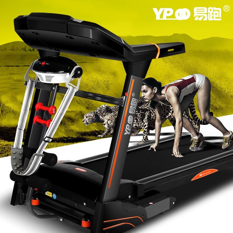 商务跑台 易跑9600跑步机家用款正品超静音多功能电动折叠 10.1寸WIFI高清彩屏-多功能-电动坡度
