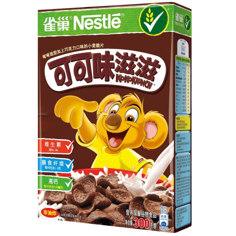 雀巢可可味滋滋谷物早餐300g