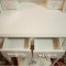 【京好】欧式梳妆台镜子套装A68 小实木化妆桌椅 现代简约雕花家具 A款纯白色带凳(5天左右发出)