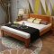 木帆 实木床橡木床1.8/1.5米 成人双人单人床现代简约北欧原木床 1.8米标准床