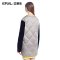 艾莱依2015冬装新款撞色包边圆领女显瘦羽绒服女中长款ERAL6032D 175/96A/XXL 缎面金