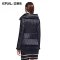 艾莱依ERAL2015新款波浪纹短款收腰 修身羽绒服长袖ERAL2020C 155/80A/S 陶瓷白