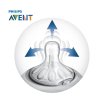 飞利浦 AVENT 新安怡宽口径自然原生奶嘴6个月+（4孔）（对装）SCF654/27 英国原装进口
