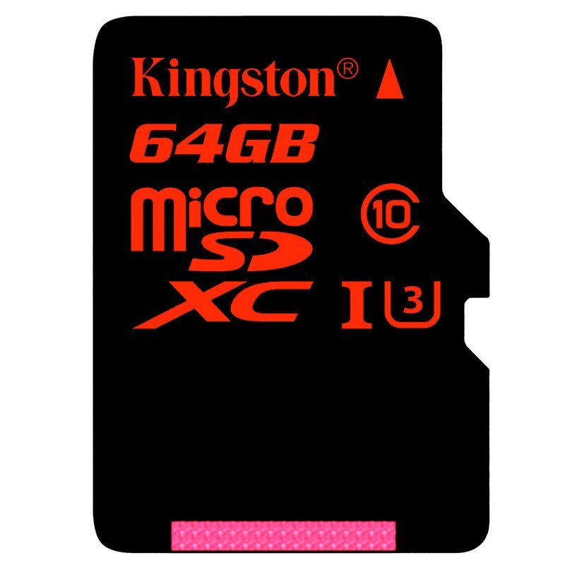 Kingston金士顿64GB高速手机内存卡TF存储卡U3 A1 V30适用无人机运动相机支持4K拍摄监控摄像头sd卡