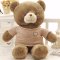 可爱超大号毛衣熊泰迪熊抱抱熊毛绒玩具熊公仔布娃娃送女友情人生日礼物 160cm 浅咖啡色毛衣