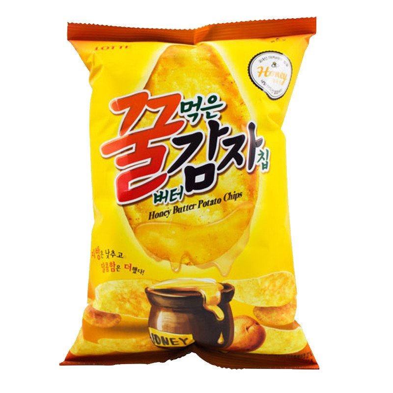 乐天蜂蜜黄油薯片68g 韩国进口