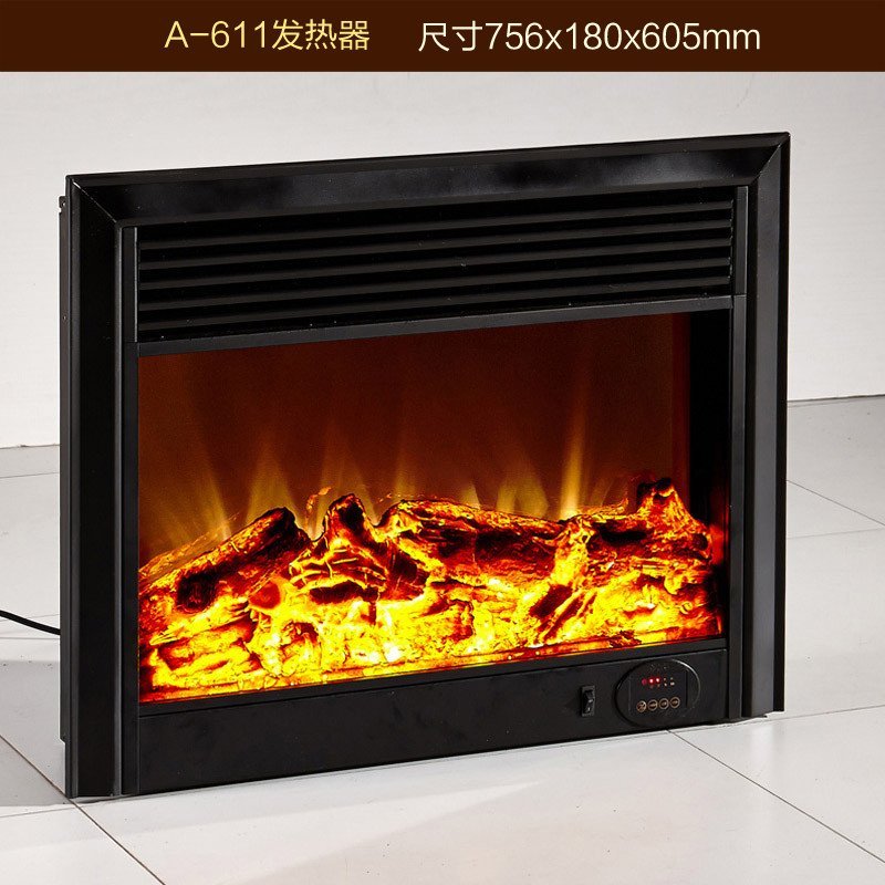 京好欧式壁炉芯 定制壁挂式电壁炉芯仿真火 嵌入式观赏装饰 取暖器 A-611可发热