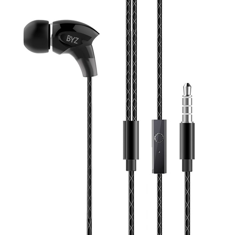 BYZ K29 黑色 精密型陶瓷 线控入耳式耳机 重低音耳麦音乐耳塞