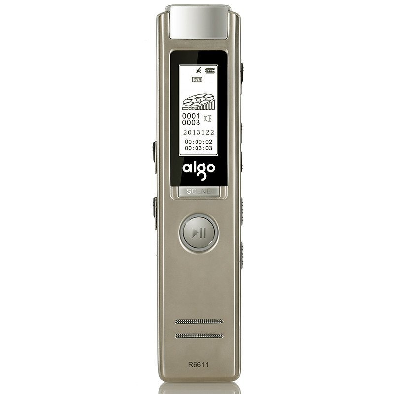 爱国者（aigo）录音笔R6611-2100H 金色
