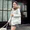 禾壹 真毛领连帽百搭修身气质中长款羽绒服女 2015冬装新款时尚韩版女装貉子毛羽绒衣 外套 XL 黄色