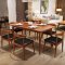 木帆 餐桌 实木餐桌椅组合 日式餐台 北欧家具小户型饭桌 实木餐桌 1.3m一桌六椅【出口版】