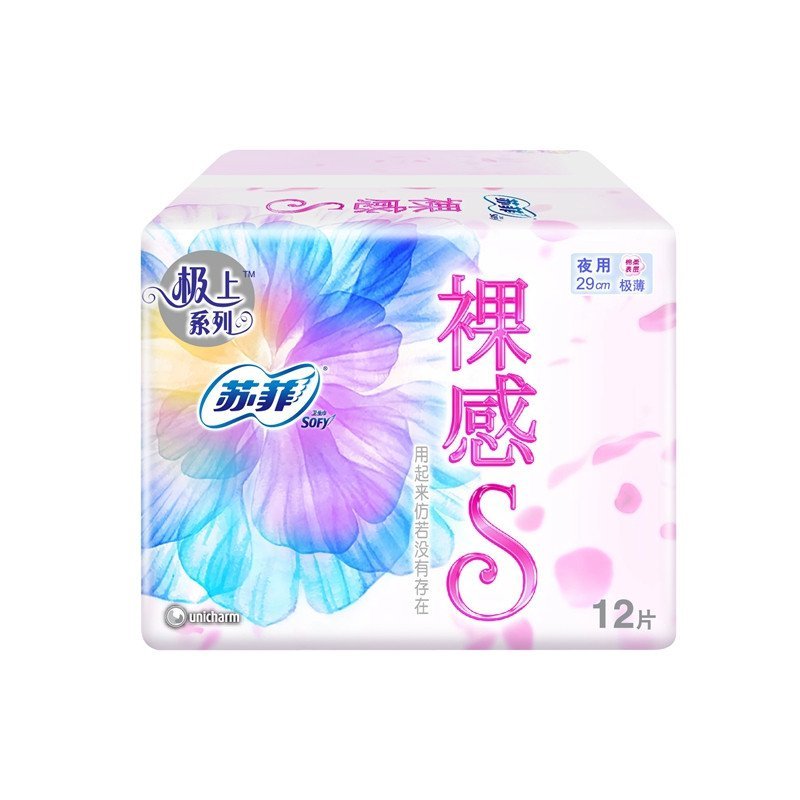 苏菲裸感S夜用29cm 12片