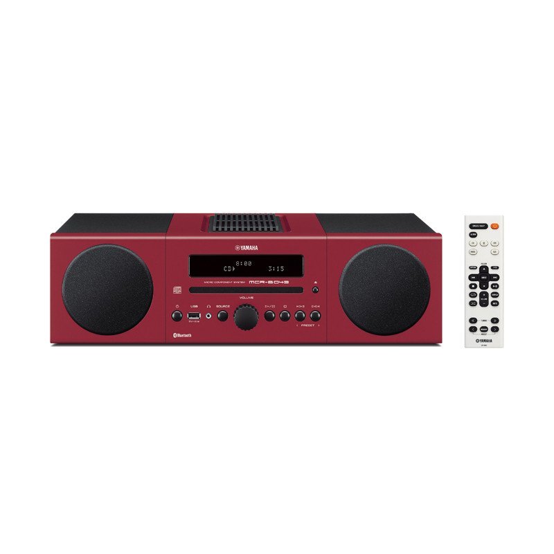 Yamaha/雅马哈MCR-B043 蓝牙CD无线桌面组合HiFi音响FM家用音箱 红色