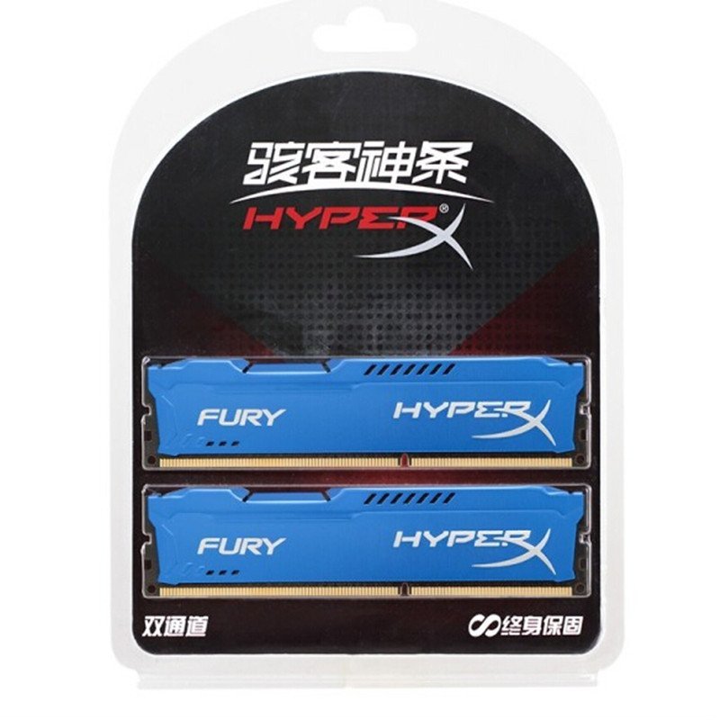 金士顿(Kingston)骇客神条 Fury系列 DDR3 1866 16GB(8Gx2条)台式机内存条