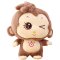 阳光猴子公仔毛绒玩具 猴猴布娃娃玩偶 猴年吉祥物婚庆生日礼物女 65cm(会说ILOVEYOU) 棕色