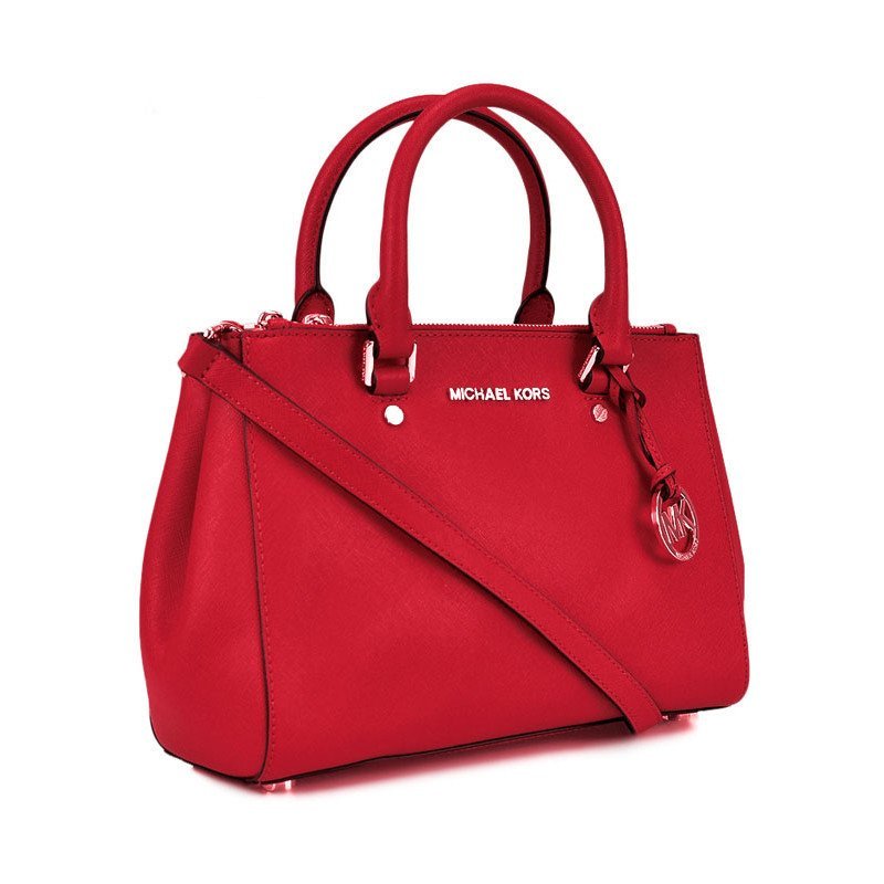 MICHAEL KORS迈克·科尔斯 牛皮女士小号手提单肩包30F4GSUS5L 暗红色
